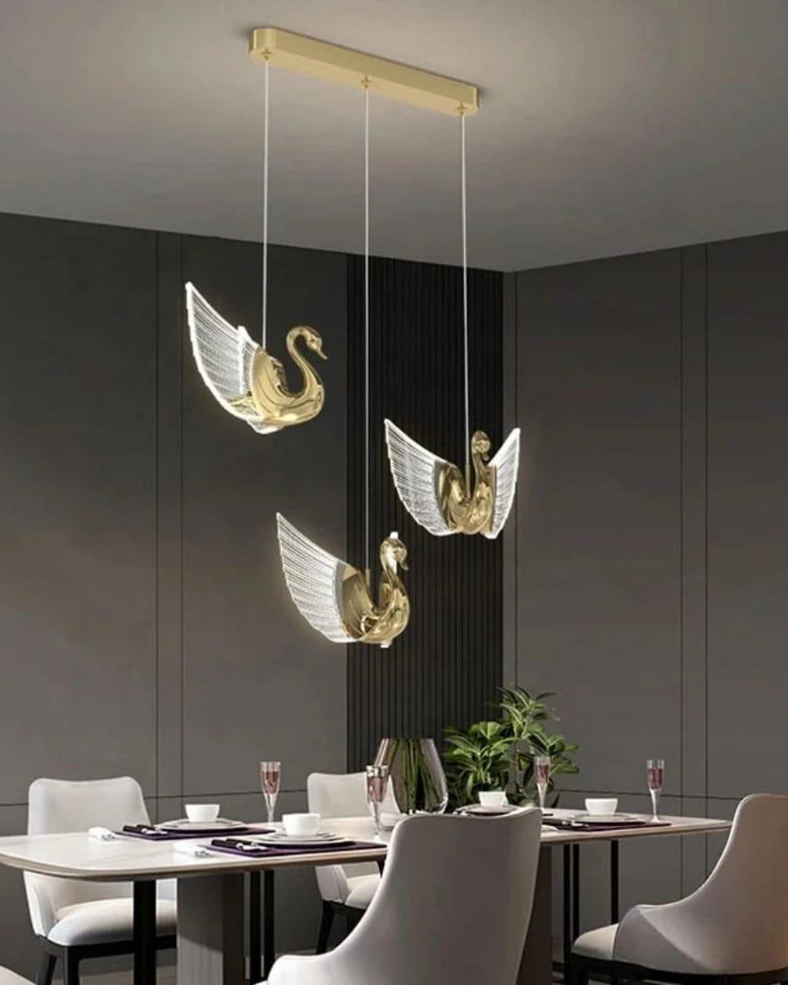Flamingo Crystal Pendant Light -  Set of 3 