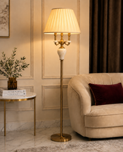 Elysian Ivory Candelabra Floor Lamp