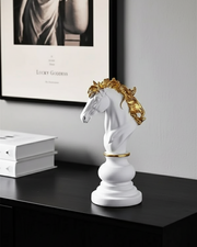 Knight Oversized Chess Piece - White
