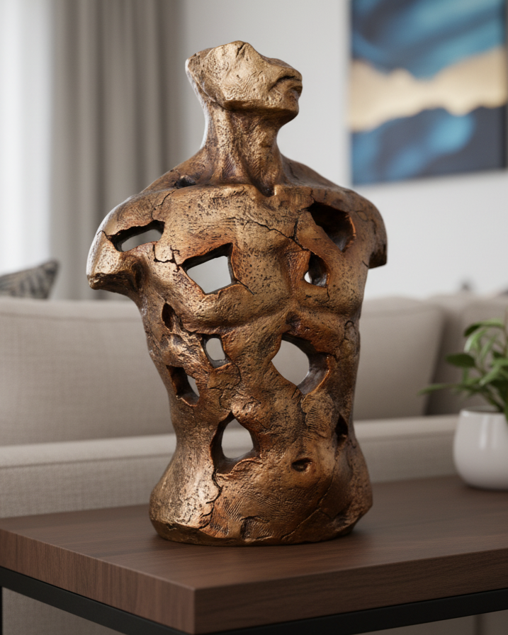 Abstract Man Torso Table Decor