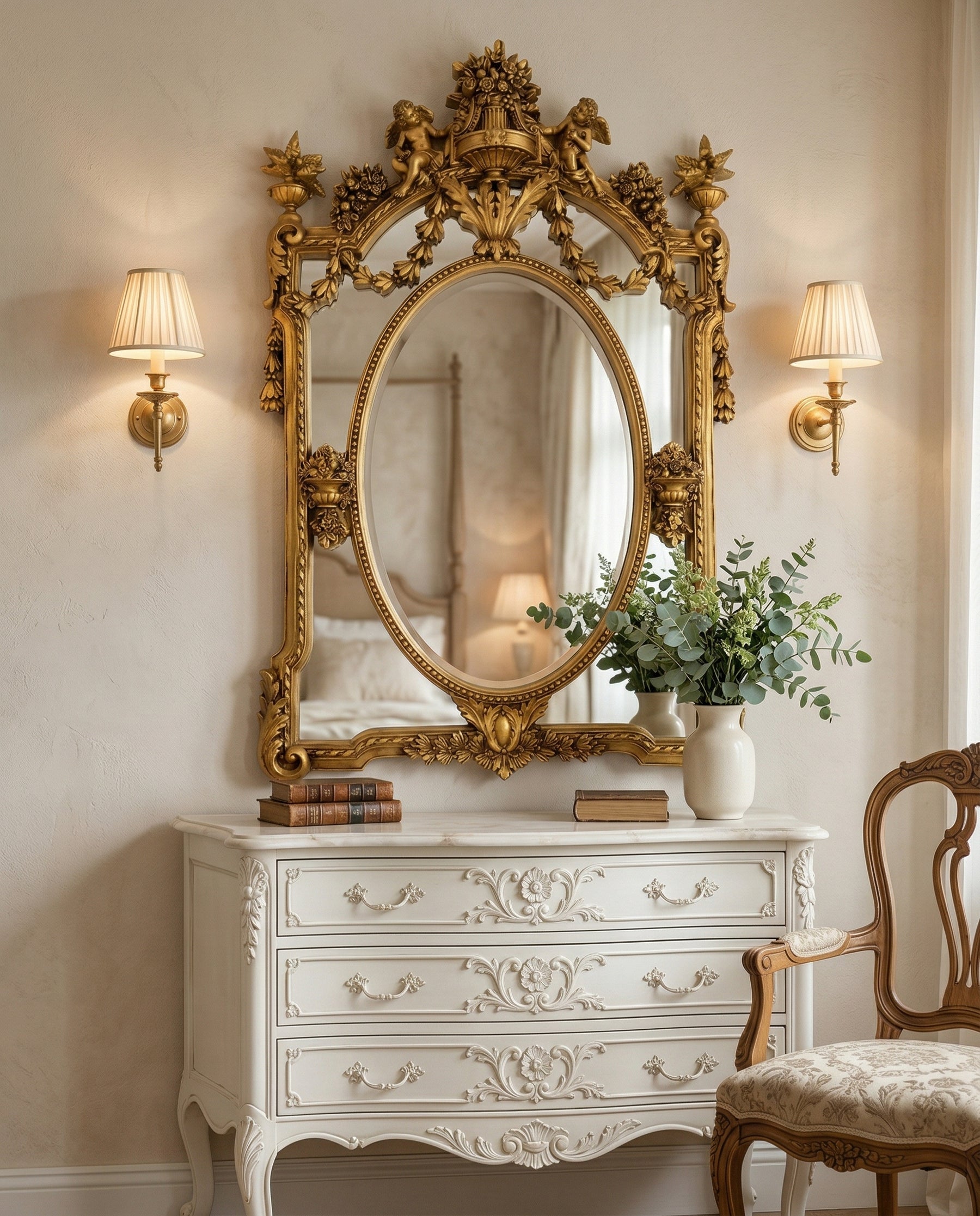 Victorian Cherub Grandeur Mirror 