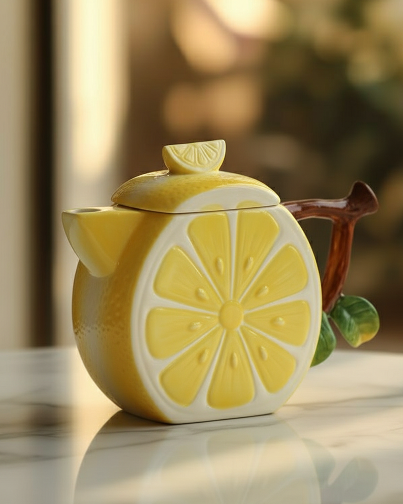 Citrus Slice Ceramic Tea Set - 3 Piece 