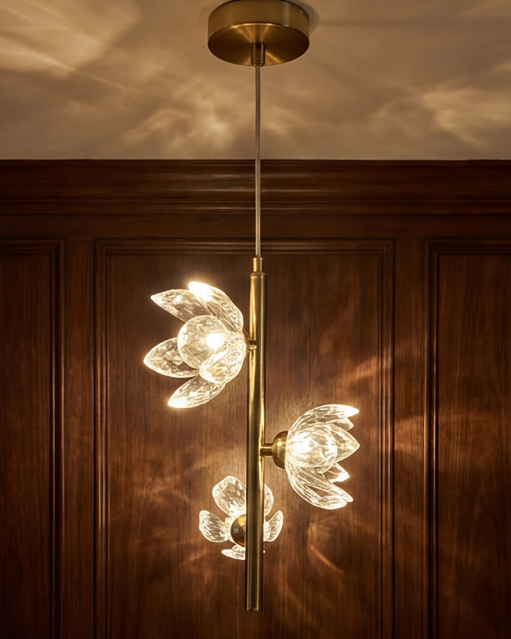Crystal Bloom Bar Pendant Light 