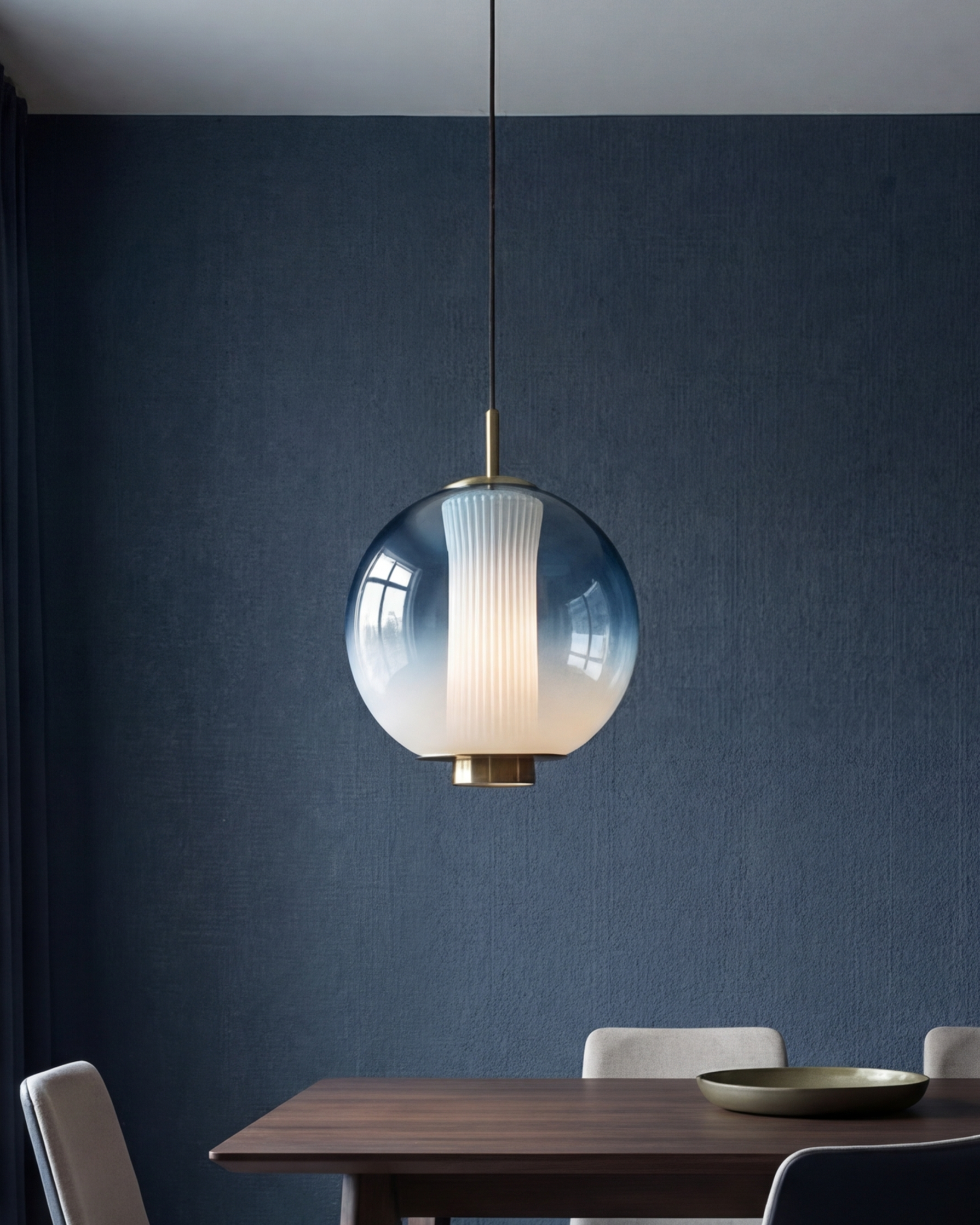 Glow Orb LED Pendant Light - Blue 