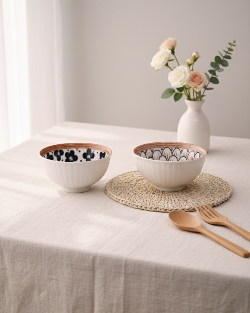 Floral Whimsy Katori - Set Of 2