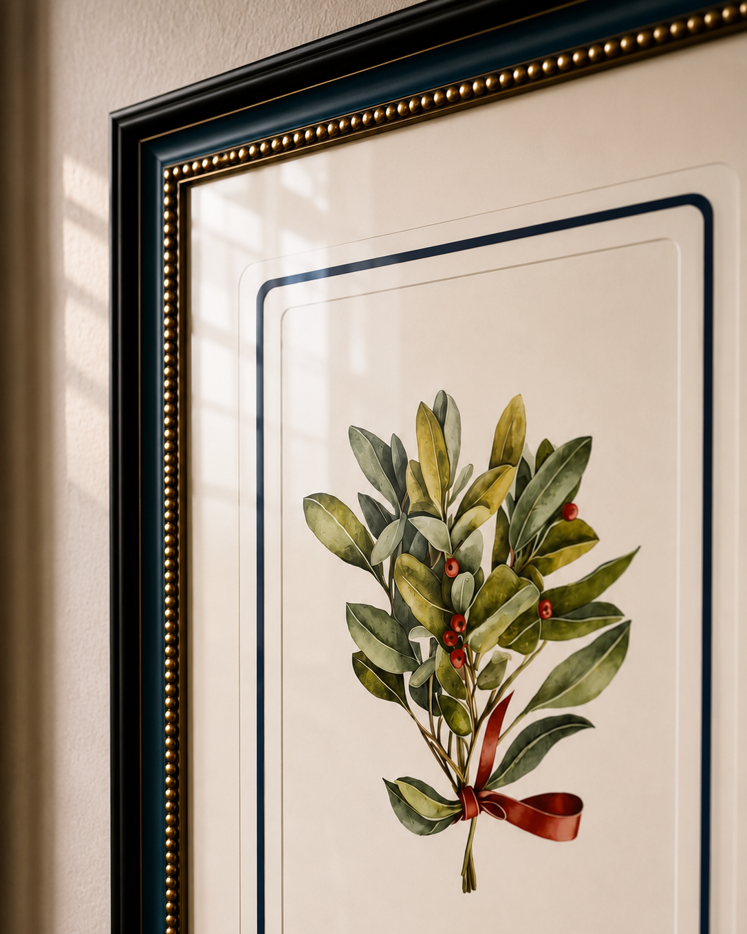 Under the Mistletoe: A Holiday Romance Print "24x30" Inches