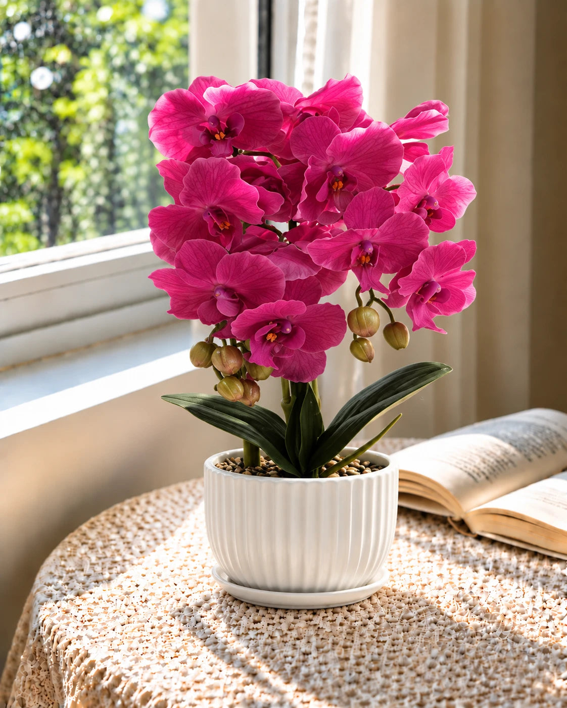Moth Orchid Artificial Flower Arrangement - Pink