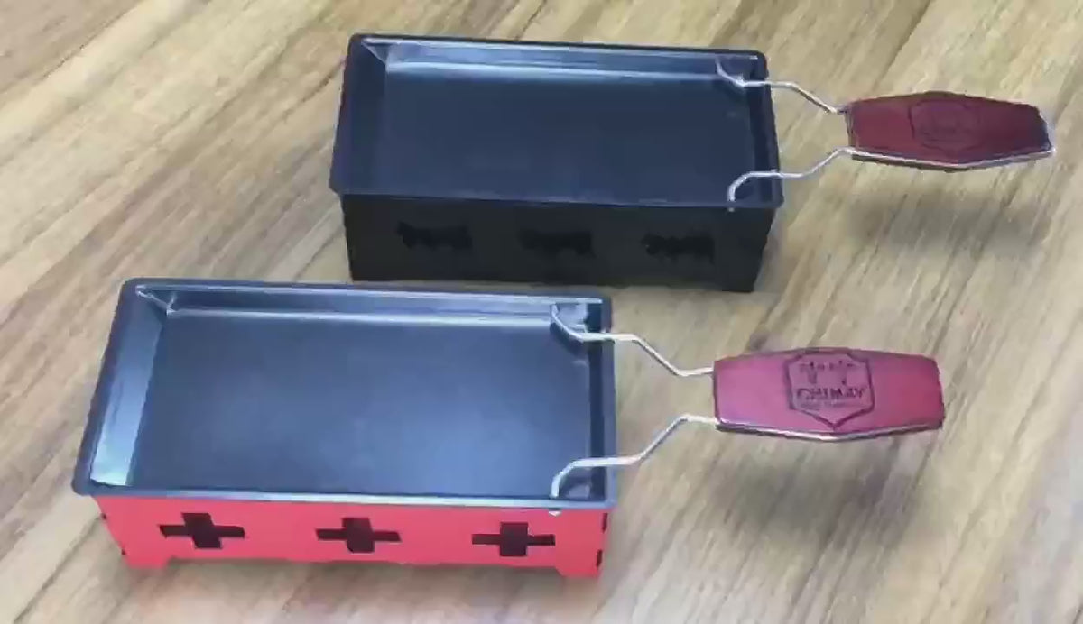 Load video: Portable Griller Cheese Raclette Oven