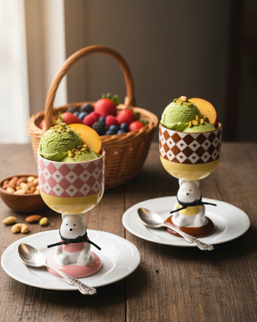 Playful Bear Ice Cream Cup - Pink 