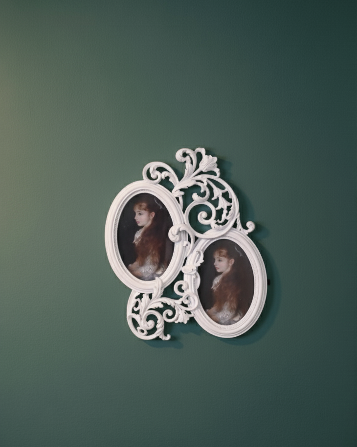 Dual Oval Vintage Photo Frame 