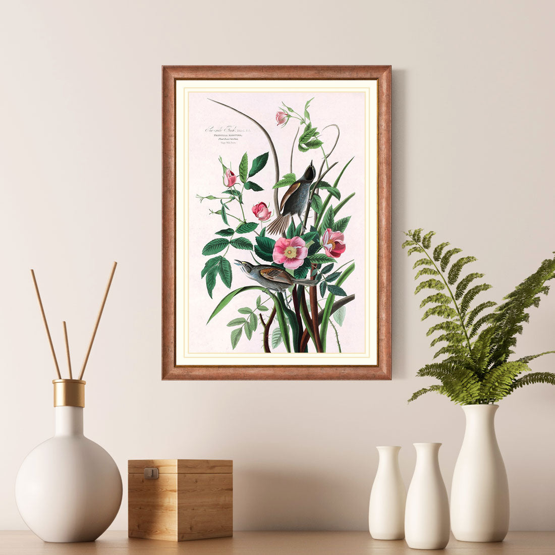 Sea Side Finch Bird Print 