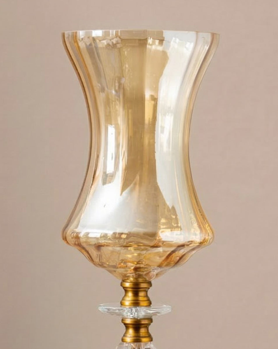 Elegant Crystal Stem Hurricane - Small 