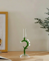 Botanical Stem Glass Candle Stand 