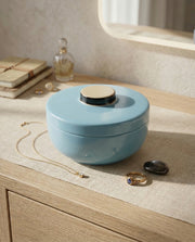 Ivory Shine Trinket Keeper - Sky blue