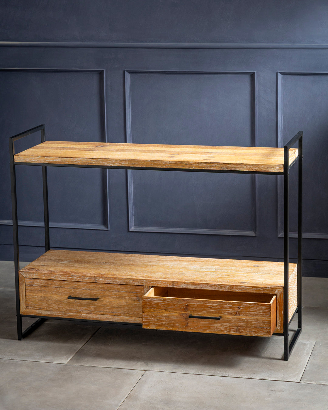 Rustic Haven Storage Table