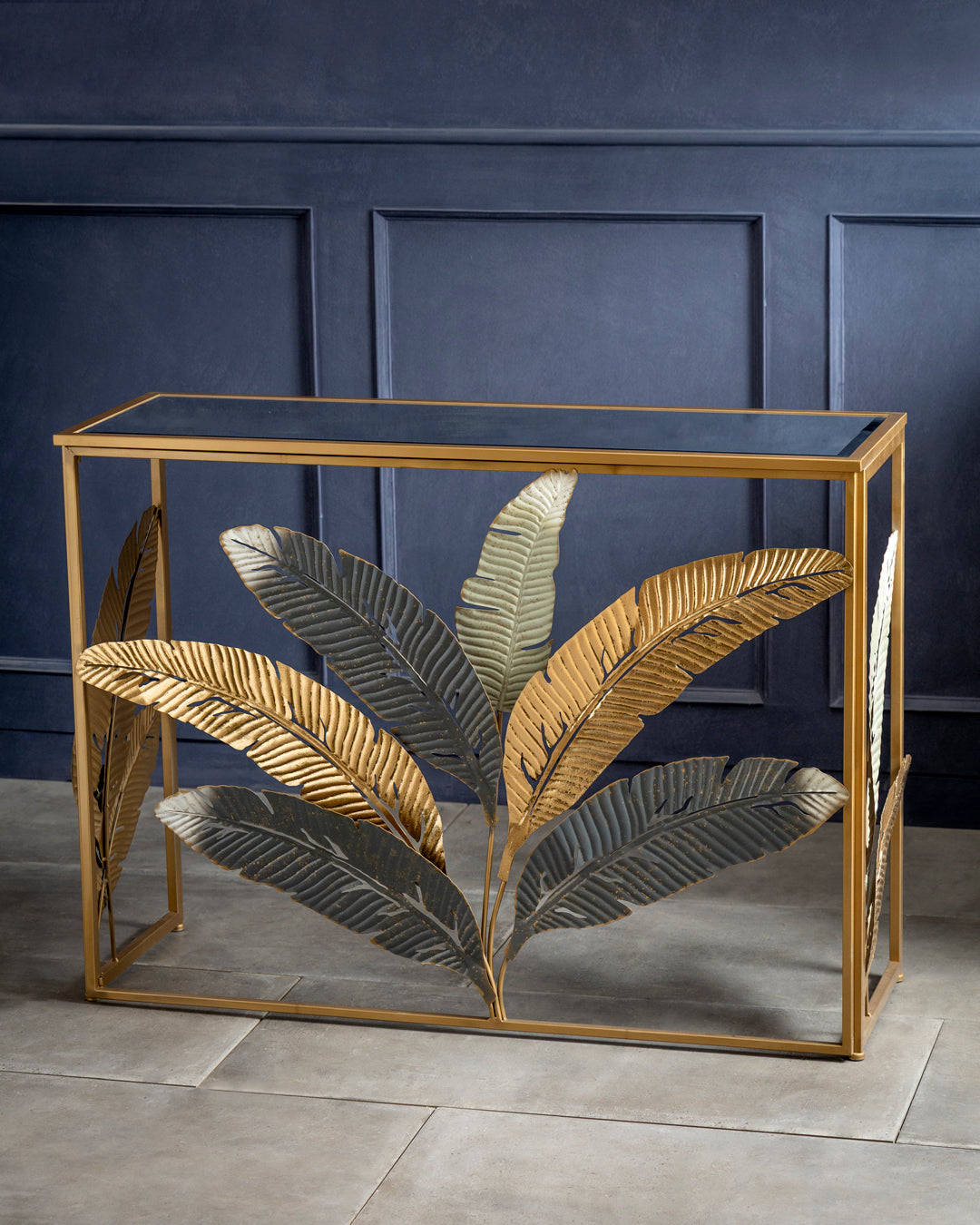 Luxe Palm Harmony Console Table