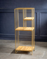 Golden Grid Luxe Display Rack 