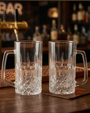 Sleek Cylindro Beer Mugs - Set of 2