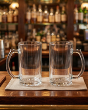 Frothy Fiesta Beer Mug Clear - Set of 2