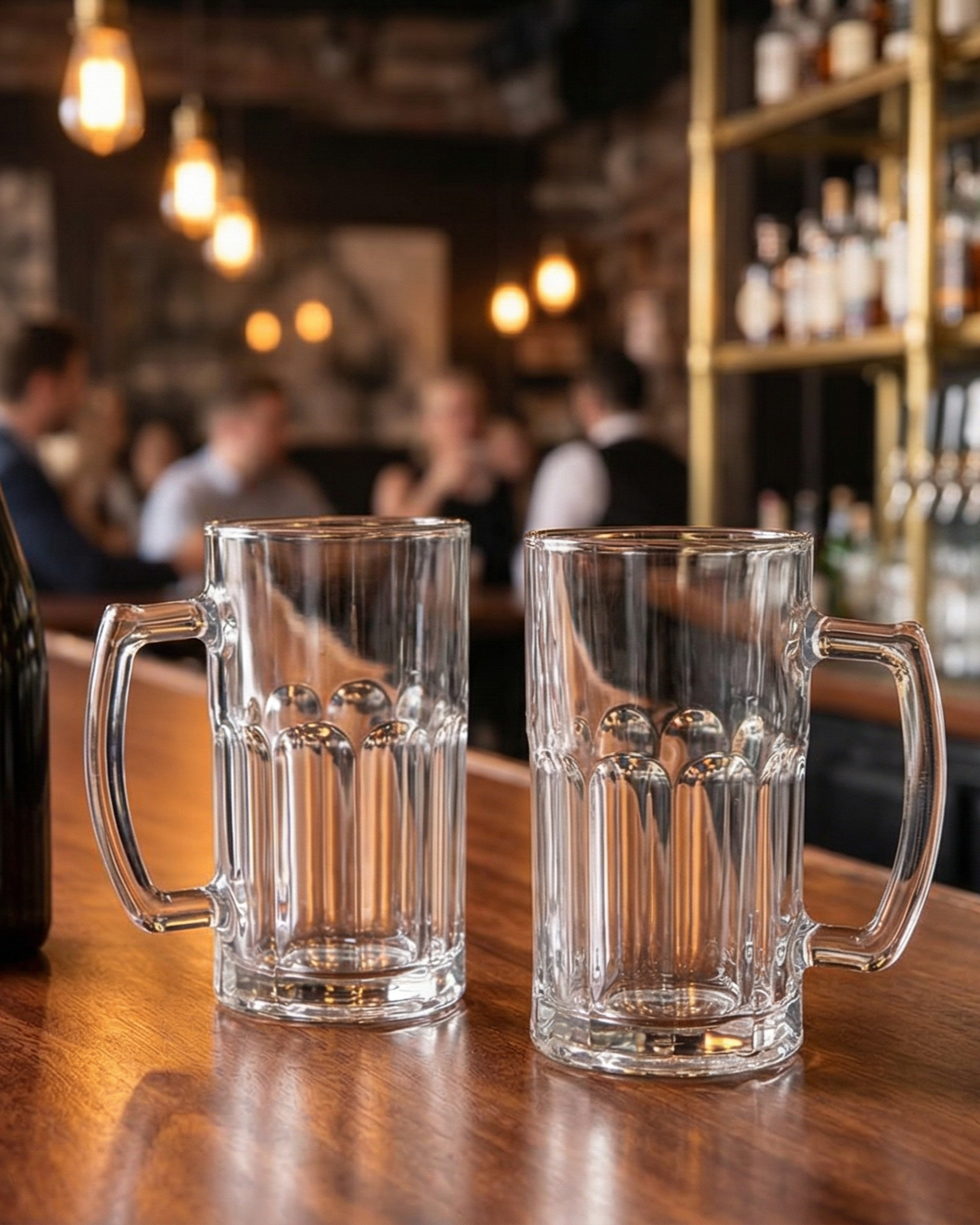 Heritage Glass Beer Mugs - Set of 2 