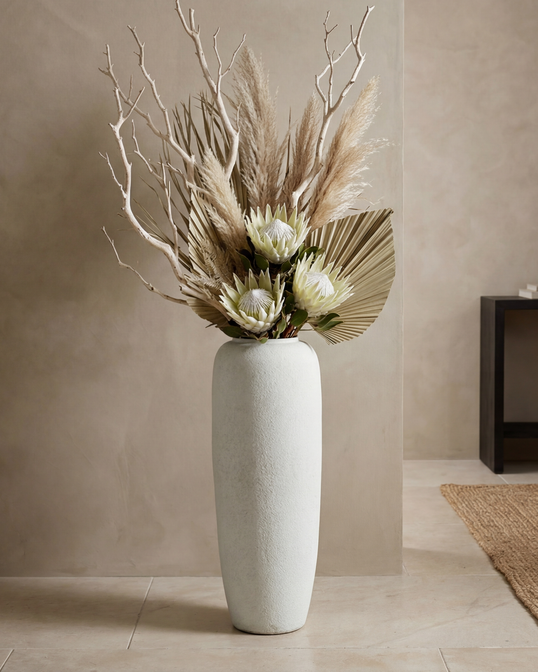 Pebble Finish Designer Floor Vase - Small 