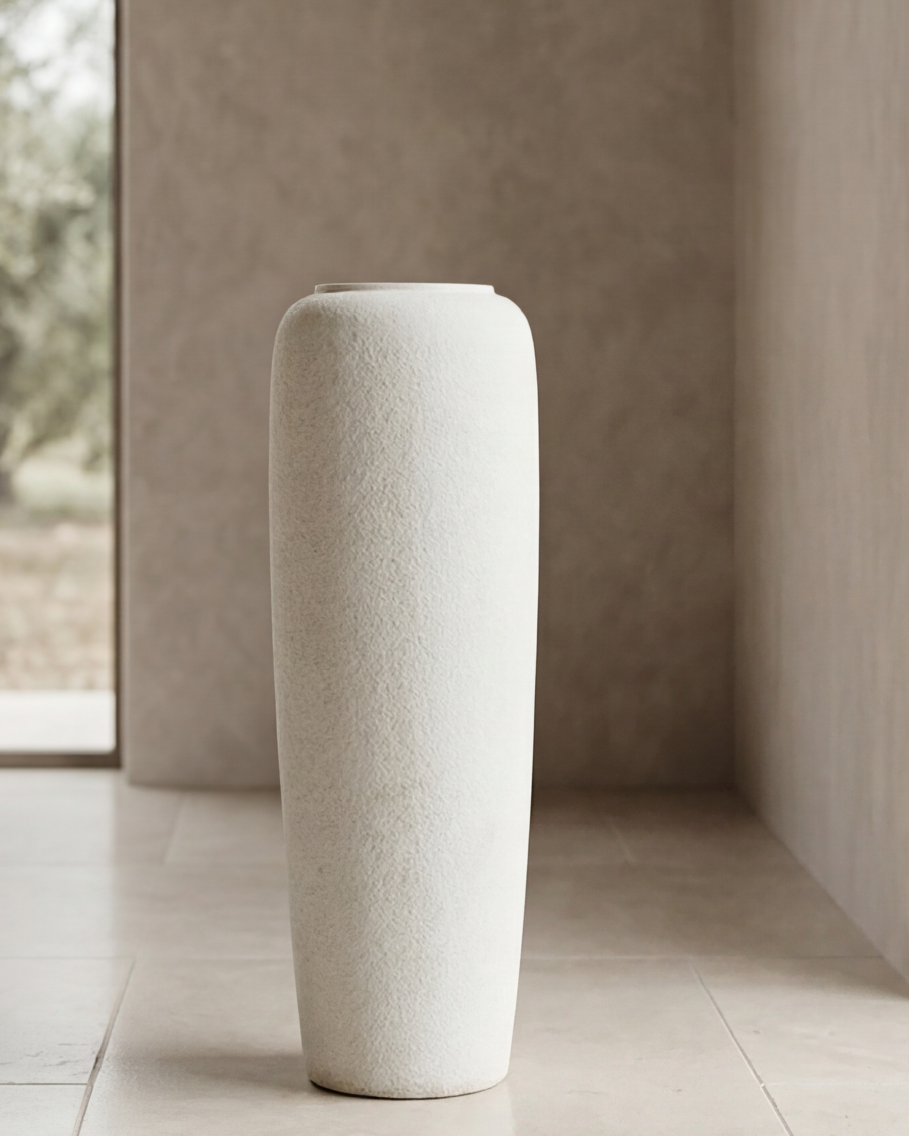 Pebble Finish Designer Floor Vase - Large 