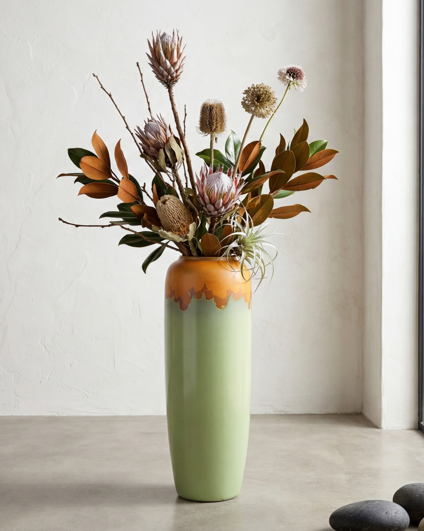 Verdant Harmony Floor Vase - Small 