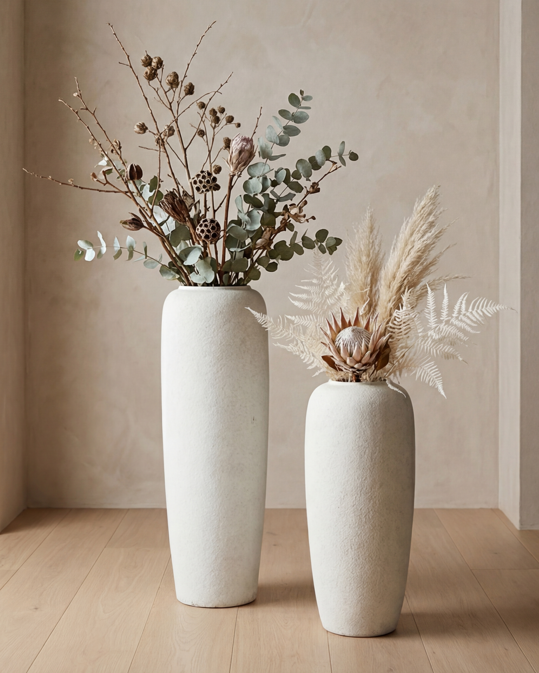 Pebble Finish Designer Floor Vase - Large 