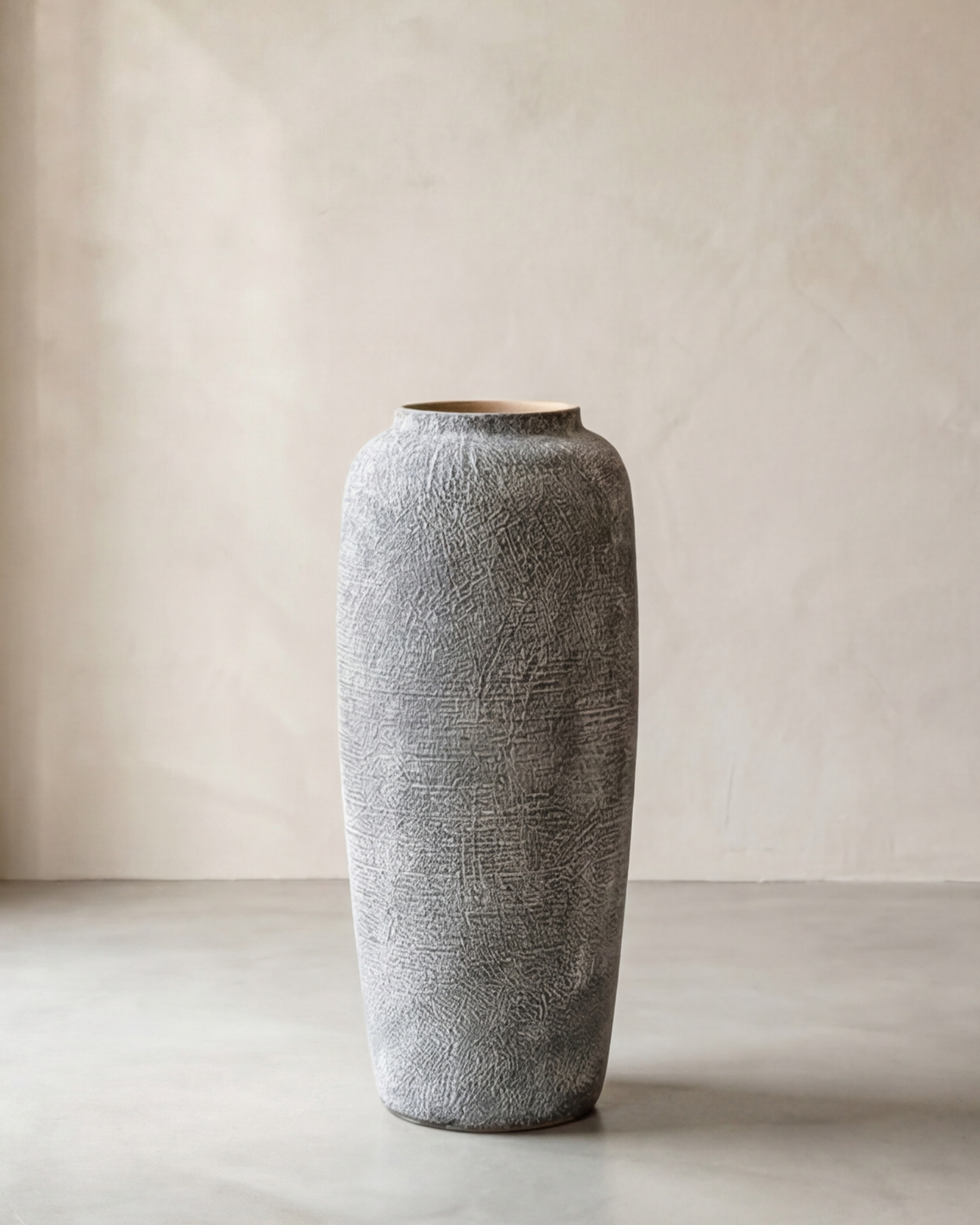Vintage Ash Floor Vase - Large 
