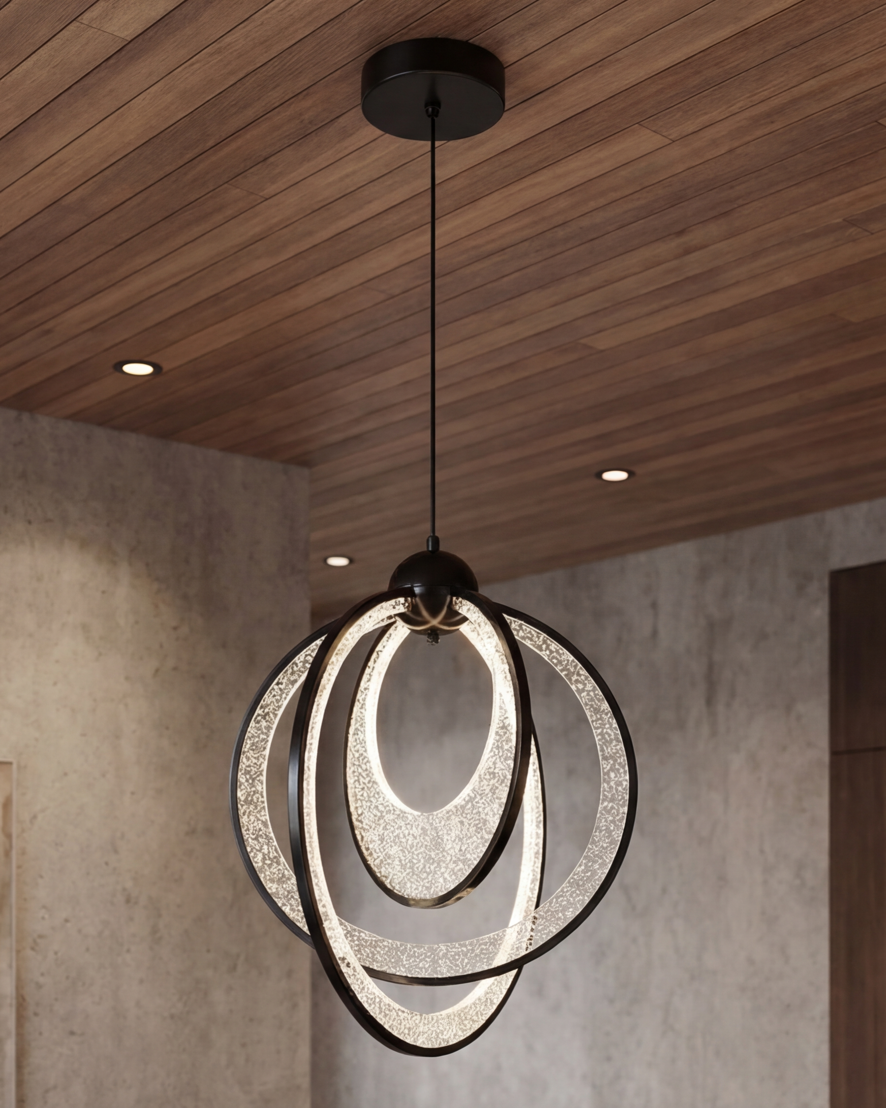 Orbit Ring Glow Pendant Light 