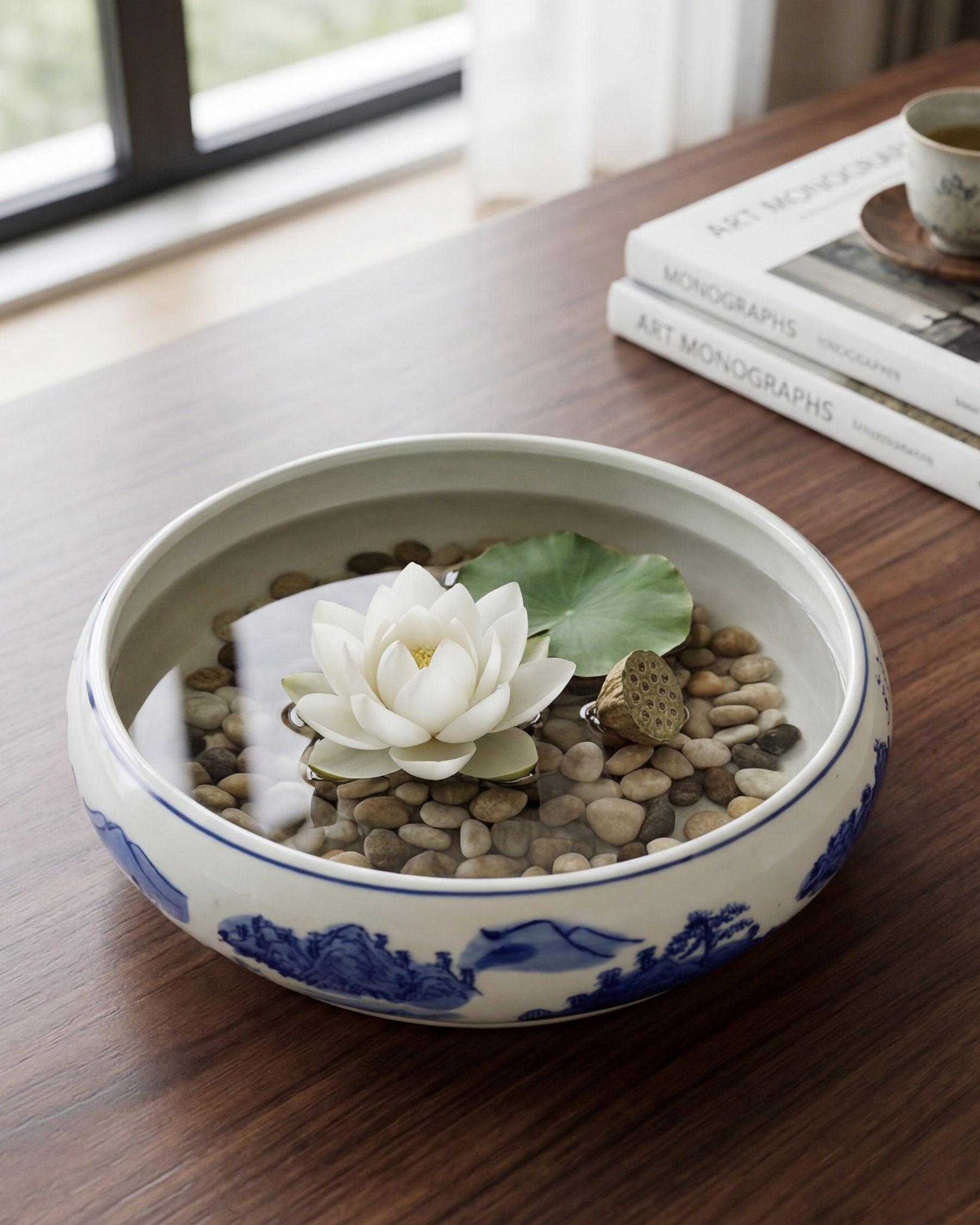 Blue Haven Round Planter - Big 