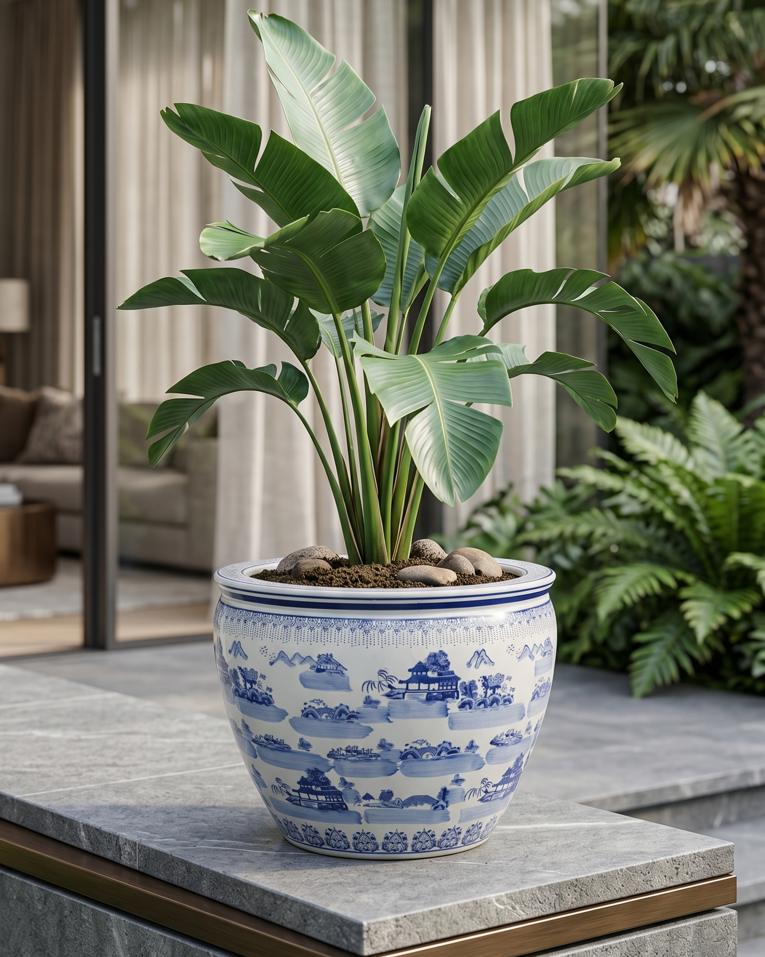 Dynasty Blue Planter 