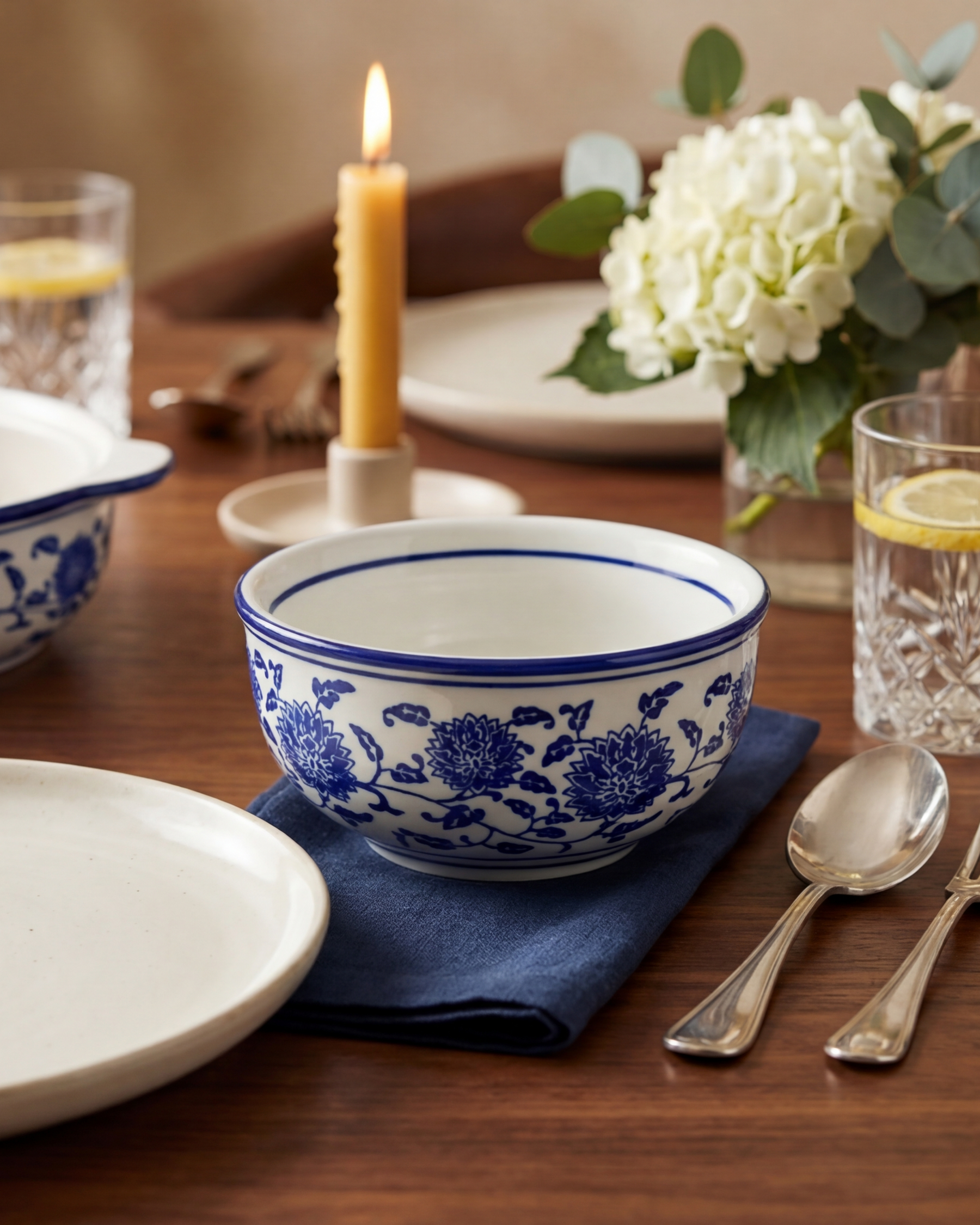 Blue Rim Classic Bowl 