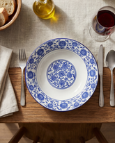 Classic Blue Floral Pasta Plate 