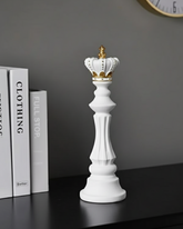 King Oversized Decorative Chess Piece - White 