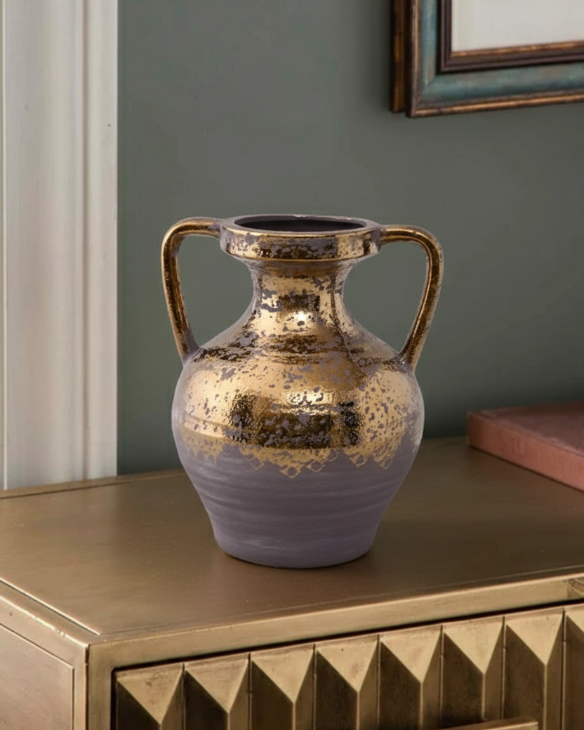 Golden Heritage Dual Handle Vase 