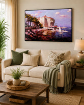 The South of France Semi Hand-made Wall Art - 36*24  Inch 