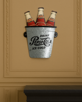 Retro Pepsi-Cola Tin Bar Sign 