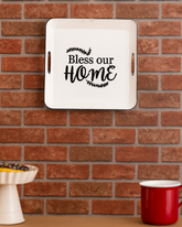 'Bless Our Home' Tin Bar Sign 