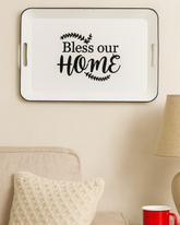 'Bless Our Home' Tin Bar Sign 