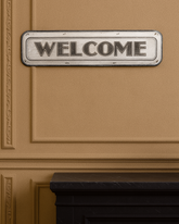 'WELCOME' Tin Bar Sign 