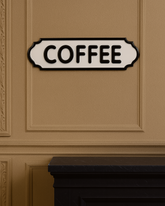 'Coffee' Tin Bar Sign 