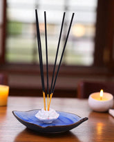 Lotus Bliss Bodhi Leaf Incense Holder 
