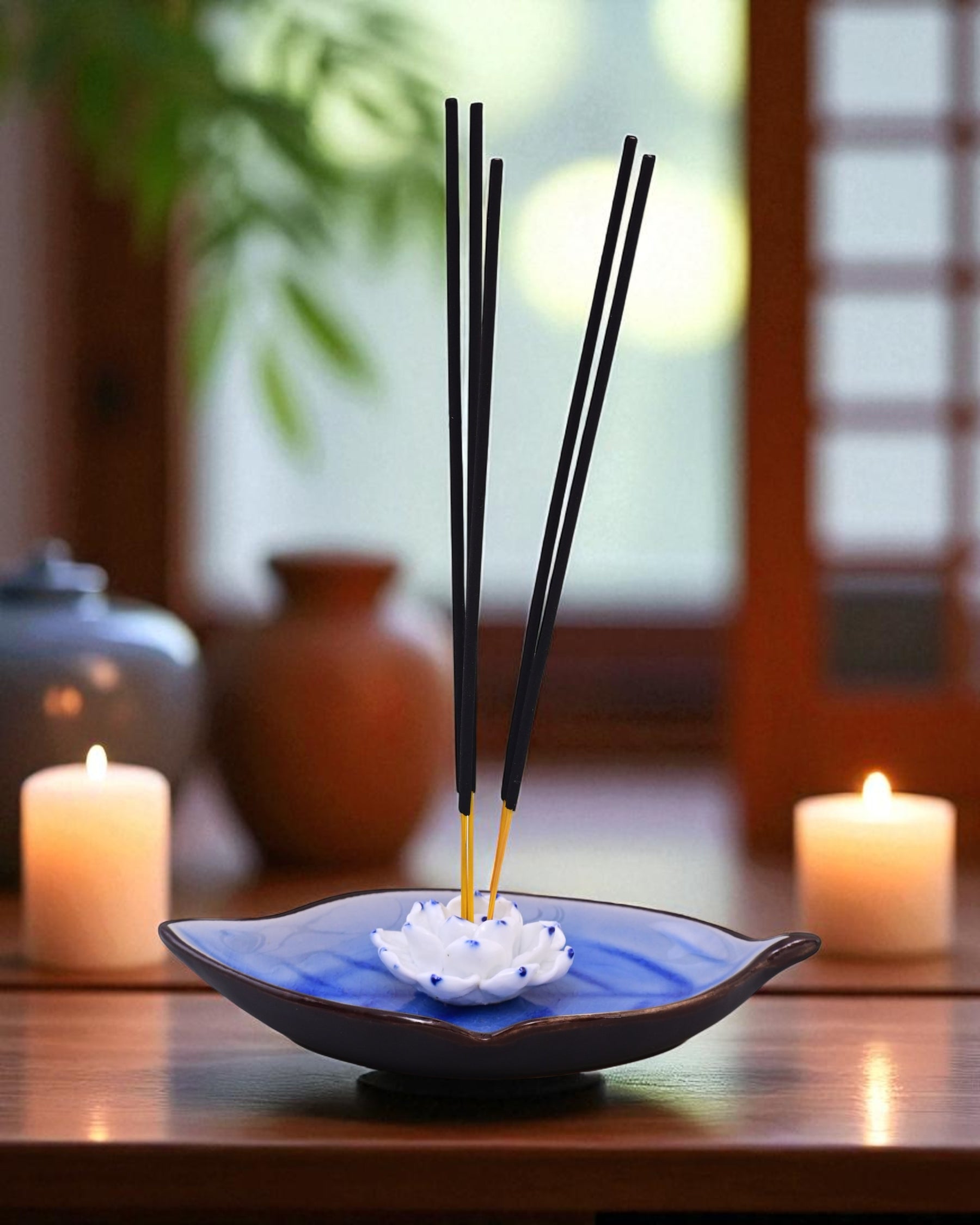 Lotus Bliss Bodhi Leaf Incense Holder 