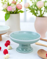 Celadon Green Glaze Cake Stand 