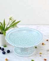 Celadon Green Glaze Cake Stand 