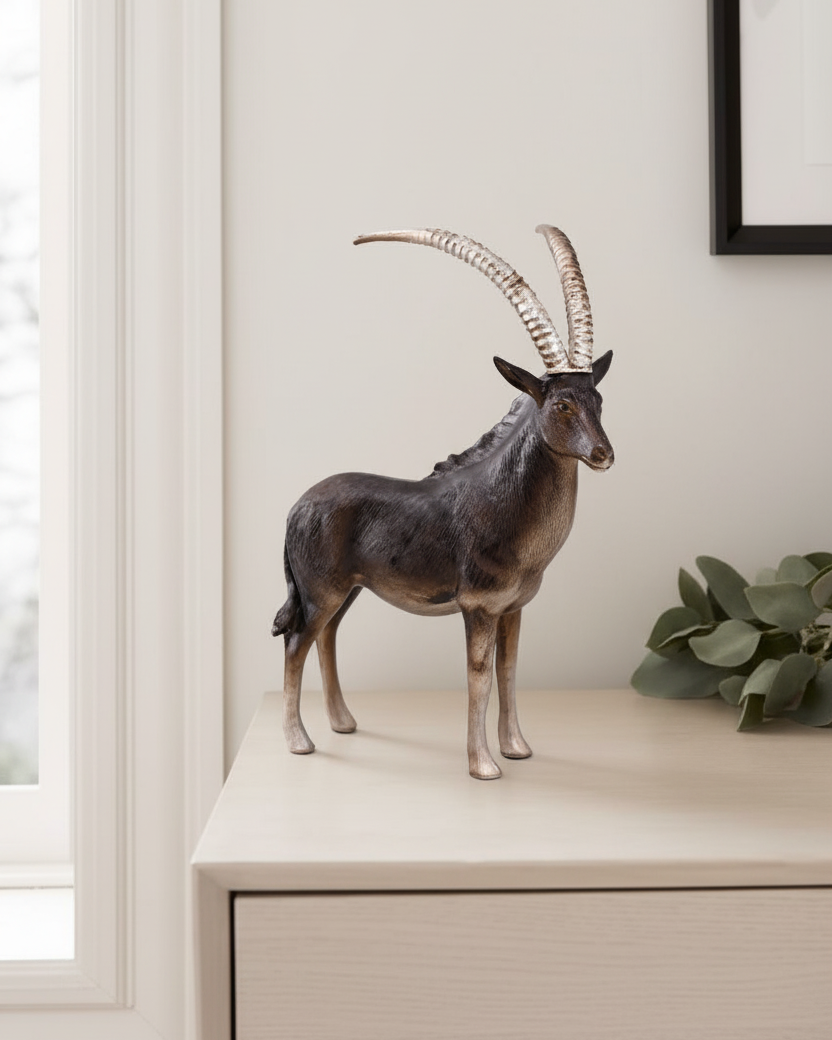 Majestic Antelope Family Decorative Figurine  - Set Of 3 