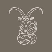 Capricorn Zodiac Mug - Olive Green