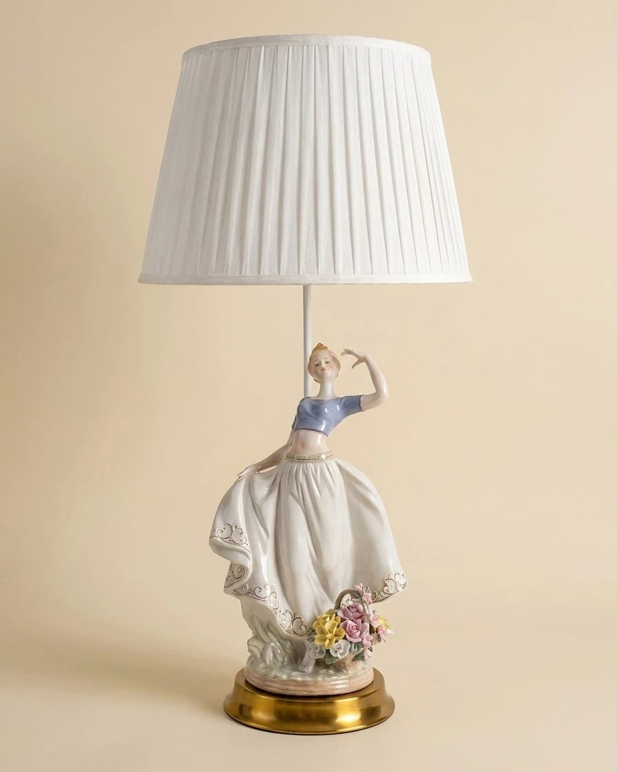 Blooming Ballerina Lady Figurine Lamp 