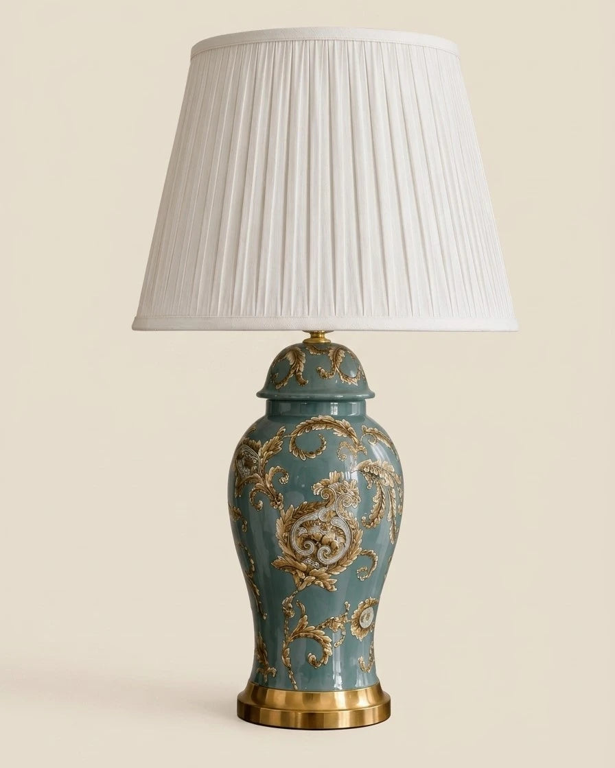 Acanthus Leaf Motif Table Lamp 